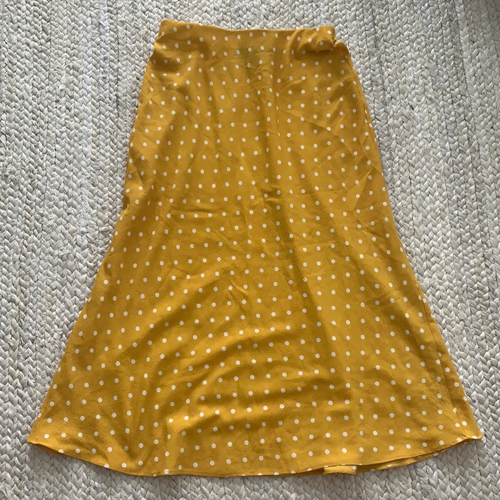 Polka Dot Midi Skirt